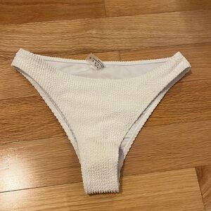 Ribbed Bikini Bottoms, white
